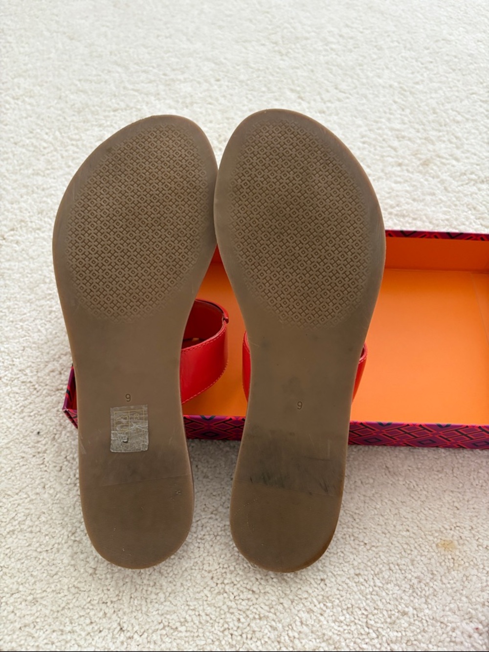 Tory Burch Poppy Red Sandals - Picture 3 of 4